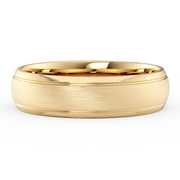 LUCCE ABBRACCIO™ Brushed 4mm 18K Yellow Gold