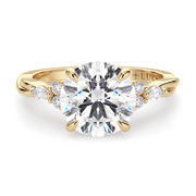 LUCCE ALESSA™ Round Natural Diamond 1.00ct I VS1 Ex GIA 18K Yellow Gold