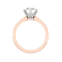 Load image into Gallery viewer, Angela Pave 1.00ct D VS1 Ex GIA 18K Rose Gold with Platinum Prongs
