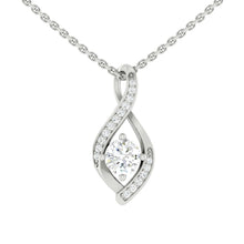 Load image into Gallery viewer, Anna Necklace Round Moissanite
