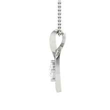 Load image into Gallery viewer, Kaela Infinity Necklace Round Natural Diamond Platinum
