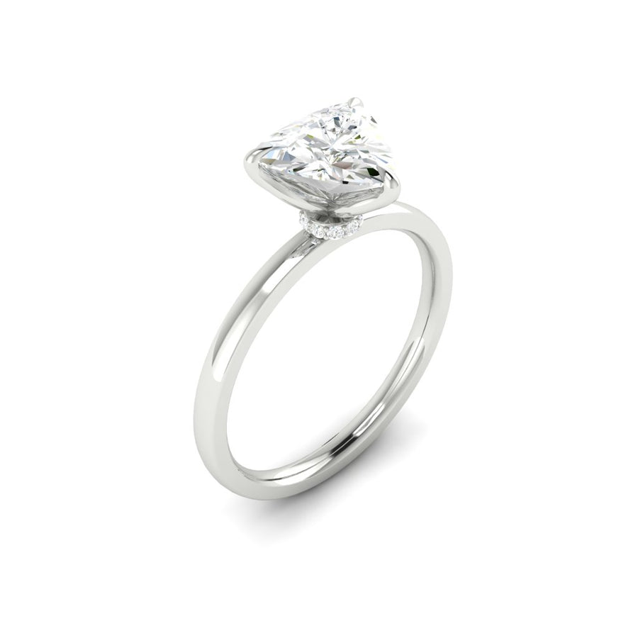 Load image into Gallery viewer, LUCCE LUCIA™ Halo Trillion Lab Diamond 1.04ct E VVS2 GIA Platinum
