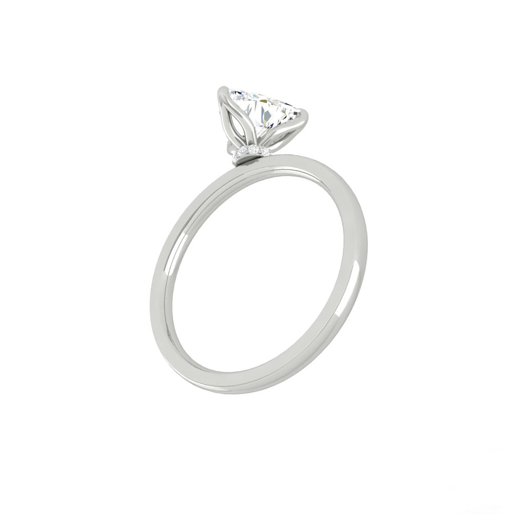 Load image into Gallery viewer, LUCCE LUCIA™ Halo Trillion Lab Diamond 1.04ct E VVS2 GIA Platinum
