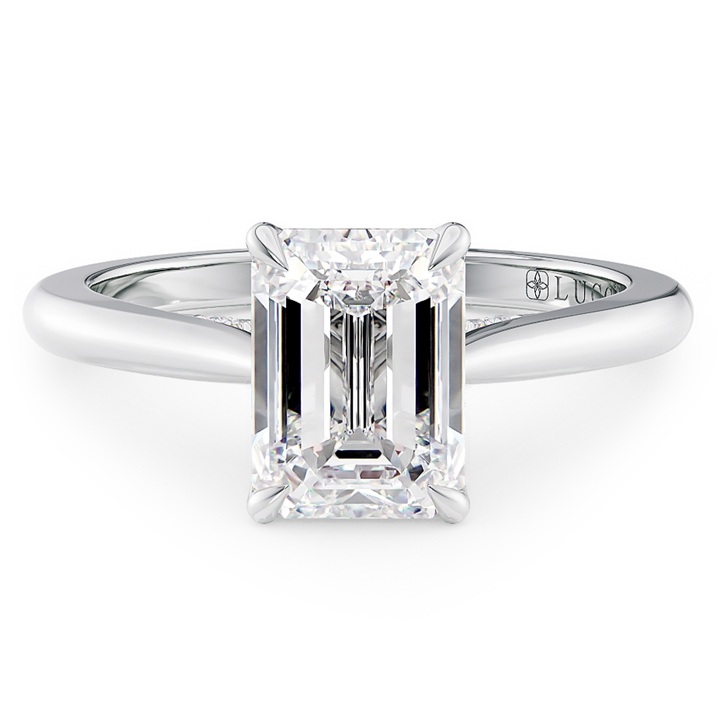 Load image into Gallery viewer, LUCCE AZALEA™ Emerald Lab Diamond 1.05ct D VVS2 IGI Platinum
