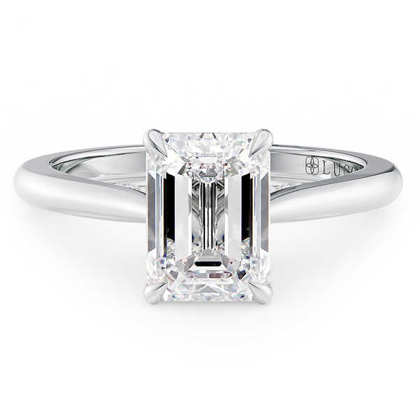 LUCCE AZALEA™ Emerald Lab Diamond 1.05ct D VVS2 IGI 14K White Gold