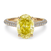 LUCCE AZALEA™ Luxe Oval SUNBURST™ Yellow Diamond