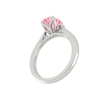 Load image into Gallery viewer, Azalea Oval Rosé Lab Diamond 3.02ct Fancy Vivid Pink VS1 Platinum
