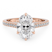 Load image into Gallery viewer, Lucce Azalea Pavé 6-Prong Oval Diamond
