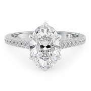 LUCCE AZALEA™ Pavé 6-Prong Oval Diamond