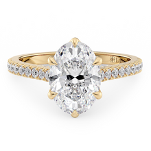 Load image into Gallery viewer, Lucce Azalea Pavé 6-Prong Oval Diamond
