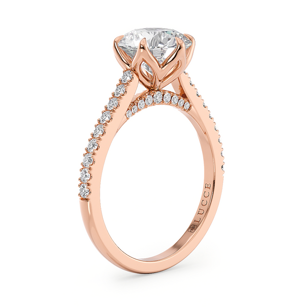 LUCCE AZALEA™ Pavé Round Gemstone