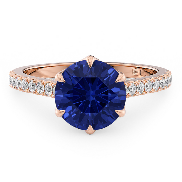 LUCCE AZALEA™ Pavé Round Gemstone