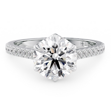 Load image into Gallery viewer, LUCCE AZALEA™ Pavé Round Lab Diamond 0.90ct E VVS2 Id Platinum
