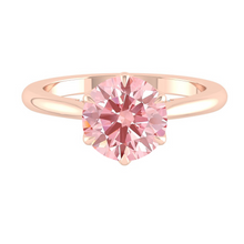 Load image into Gallery viewer, Azalea Round Rosé Pink Diamond
