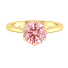 Load image into Gallery viewer, Azalea Round Rosé Pink Diamond
