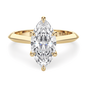 LUCCE ECUADORIAN™ Marquise Lab Diamond 1.01ct D VVS2 IGI 14K Yellow Gold
