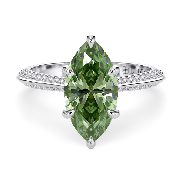 LUCCE ECUADORIAN™ Pavé Marquise VERDANT™ Green Diamond