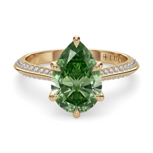 Load image into Gallery viewer, LUCCE ECUADORIAN™ Pavé Pear VERDANT™ Green Diamond
