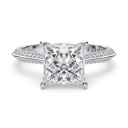 LUCCE ECUADORIAN™ Pave Princess Natural Diamond 2.01ct I VS2 GIA Platinum