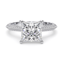 Load image into Gallery viewer, LUCCE ECUADORIAN™ Pave Princess Natural Diamond 2.01ct I VS2 GIA Platinum
