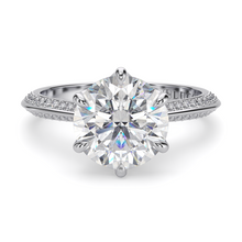 Load image into Gallery viewer, LUCCE ECUADORIAN™ Pavé Round Lab Diamond 1.08ct D VS1 Id IGI 18K White Gold
