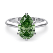 LUCCE ECUADORIAN™ Pear VERDANT™ Lab Diamond 1.06ct FVG VVS2 IGI 14K White Gold