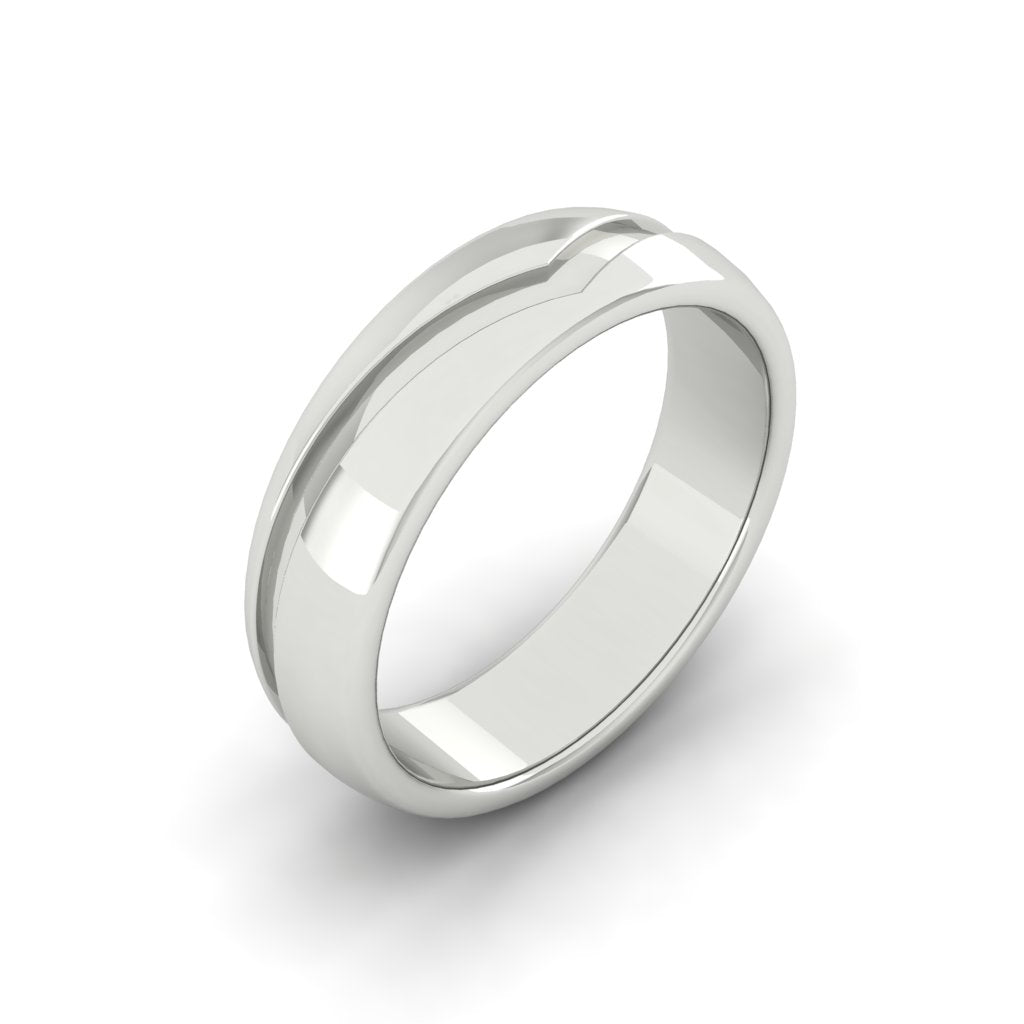Load image into Gallery viewer, LUCCE CALEB™ Polished 4mm 14K White Gold
