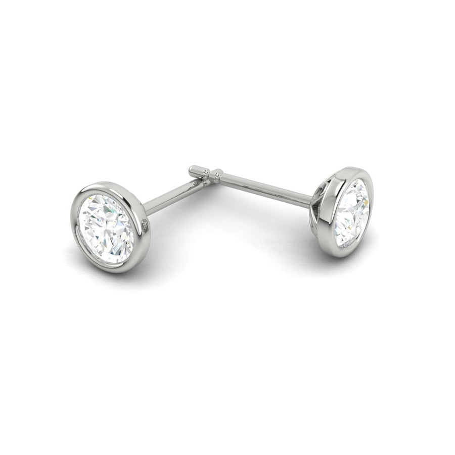 Load image into Gallery viewer, LUCCE CARLISLE™ Round Earrings Lab Diamond 1.68ctw E VVS2 Id IGI Platinum
