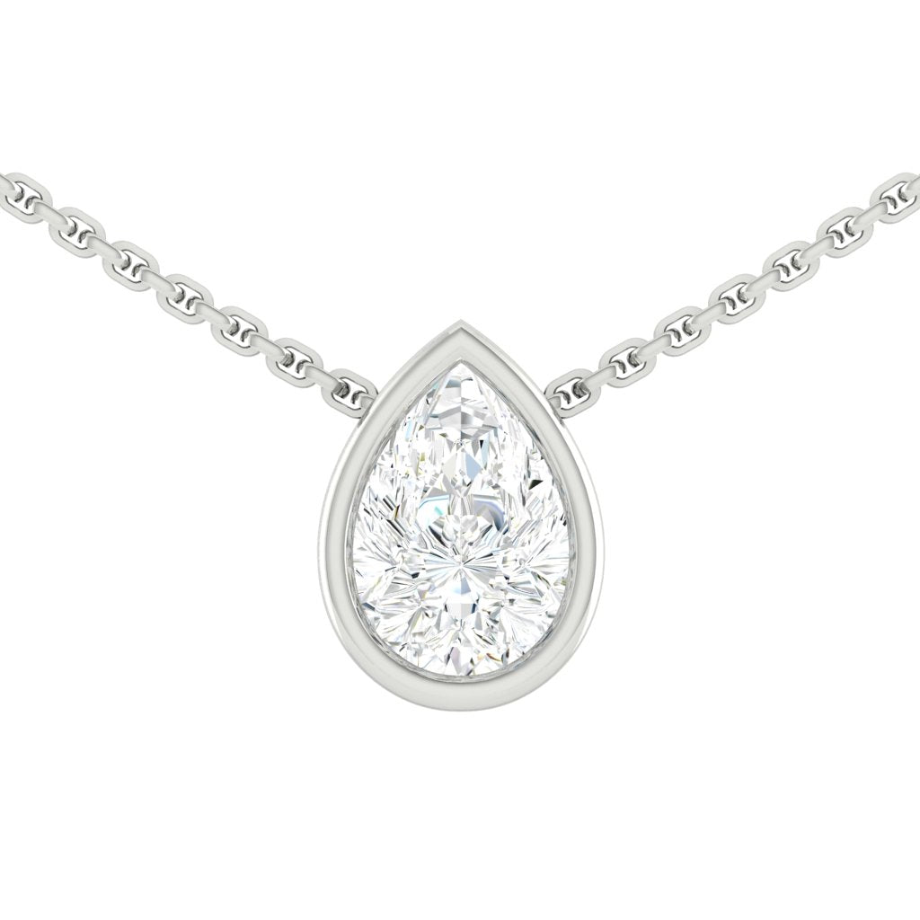 Carla Pear Necklace Diamond