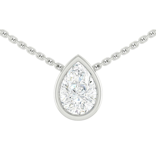 Carla Pear Necklace Diamond