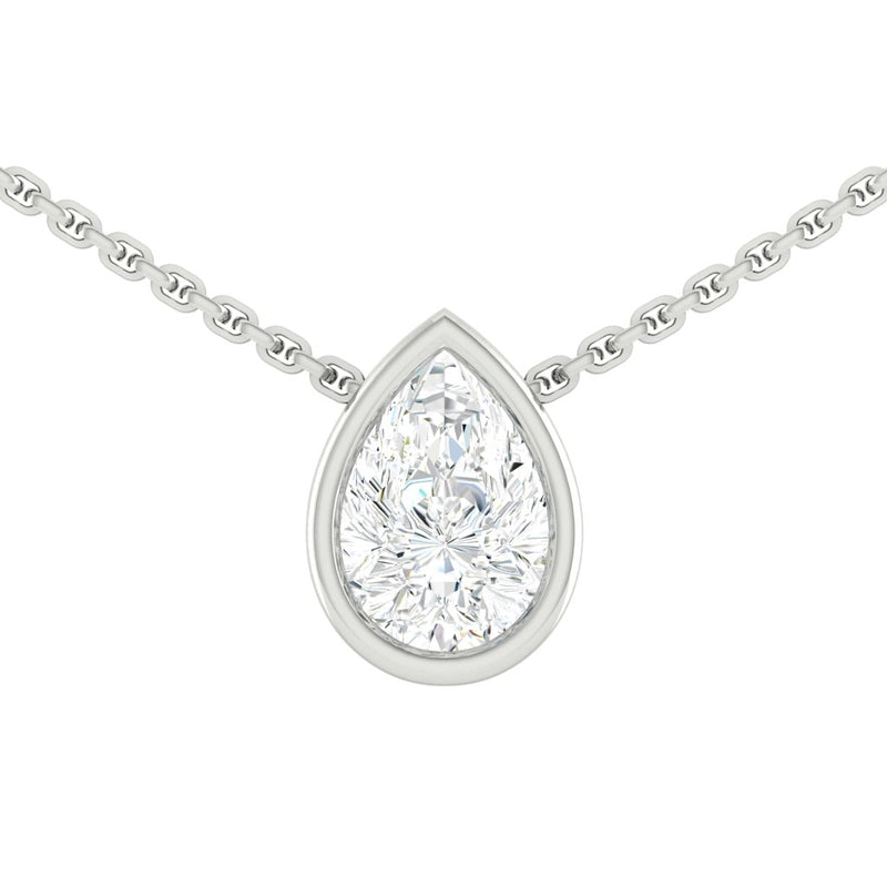 Carla Pear Necklace Diamond