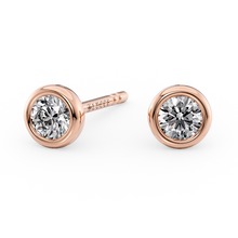 Load image into Gallery viewer, Lucce Carla 4-Prong Earrings Round Diamond
