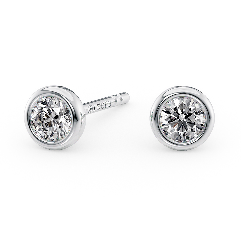 Load image into Gallery viewer, LUCCE CARLISLE™ 4-Petal Earrings Round 0.34ctw Lab Diamond S950
