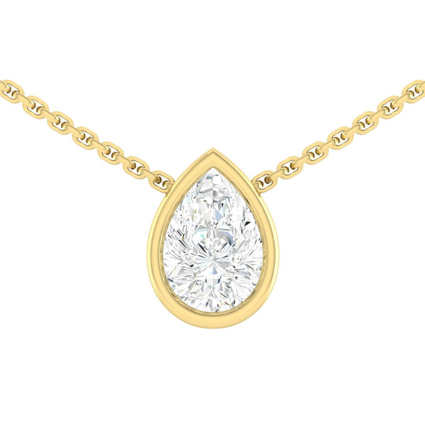 Carla Pear Necklace Diamond