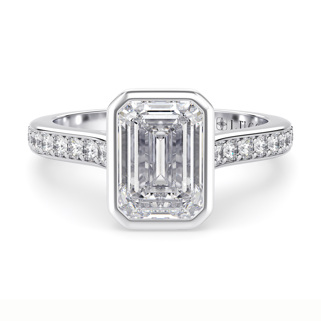 Lucce Carla Pavé Emerald Diamond