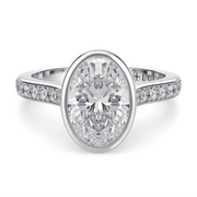 LUCCE CARLA™ Pavé Oval Diamond