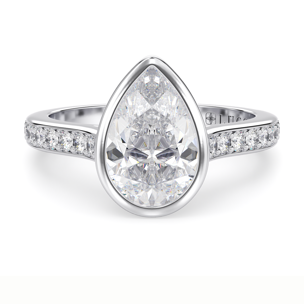Lucce Carla Pavé Pear Diamond
