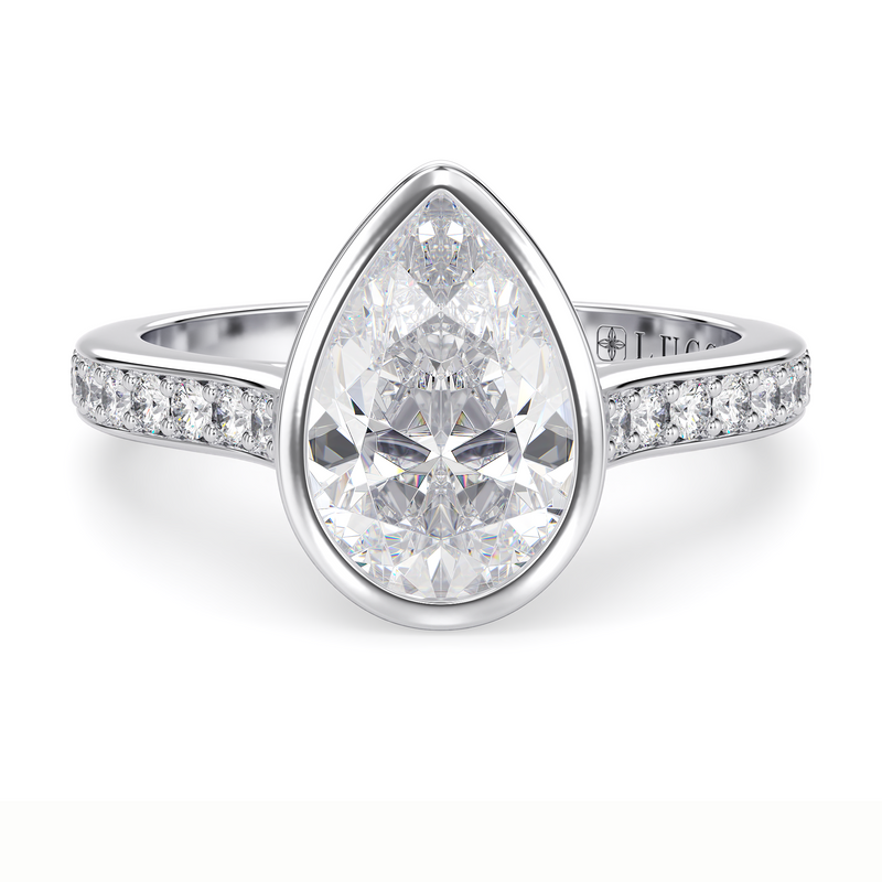 Lucce Carla Pavé Pear Diamond