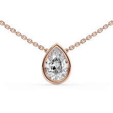 Load image into Gallery viewer, Lucce Carla Pear Necklace Diamond
