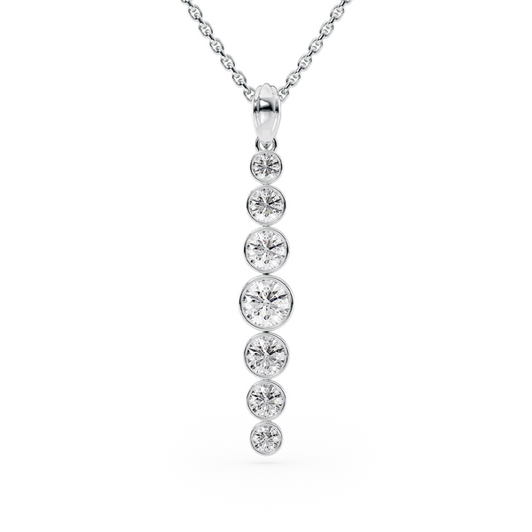 LUCCE CARLA™ Tapered Necklace Diamond