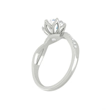 Load image into Gallery viewer, Fiore Sei Lab Diamond 0.92ct F VVS2 Id 14K White Gold
