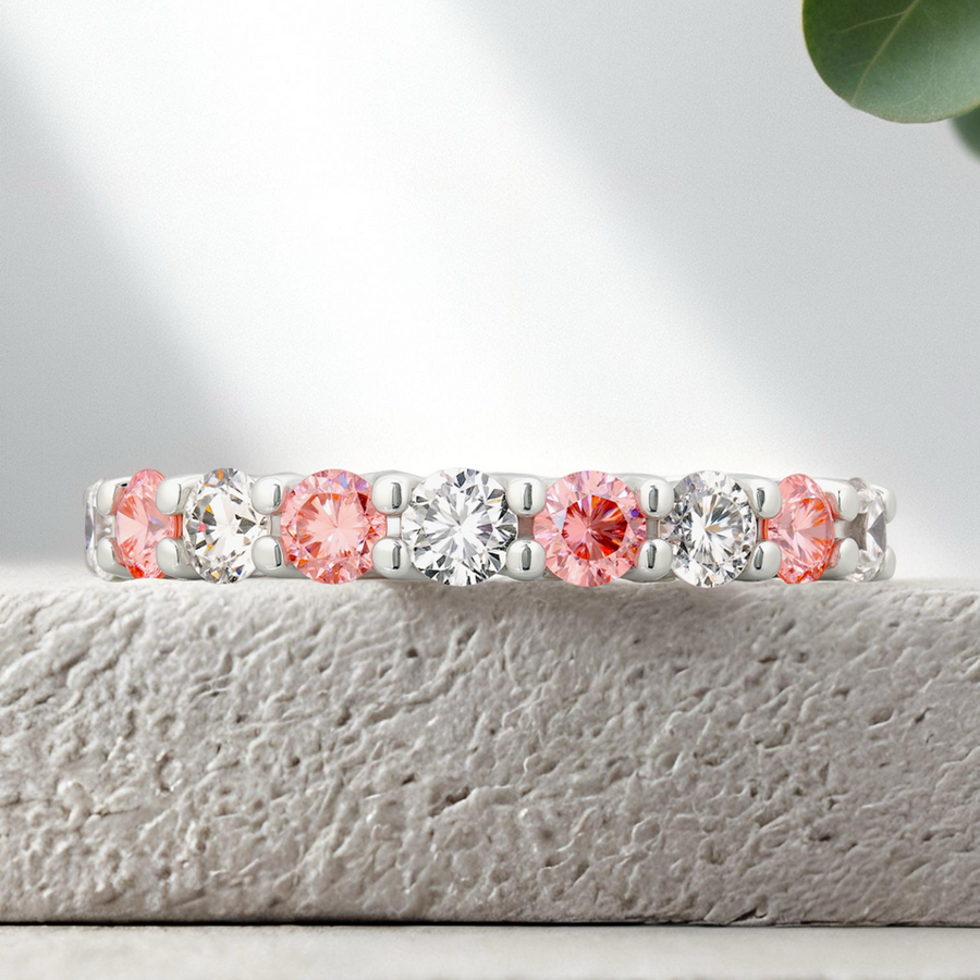 Load image into Gallery viewer, LUCCE RIVERA™ Rosé Pink Lab Diamond 0.99ctw Platinum
