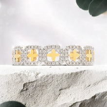 Load image into Gallery viewer, Lucce Constance Elle Polished 0.48 CTW Lab Diamond 18K White/Yellow Gold
