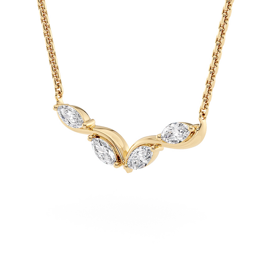Load image into Gallery viewer, LUCCE CONSTANCE™ Infini Necklace 1.00ctw Lab Diamond 18K Yellow Gold
