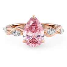 Load image into Gallery viewer, Lucce Constance Petal Pear Rosé Pink Diamond
