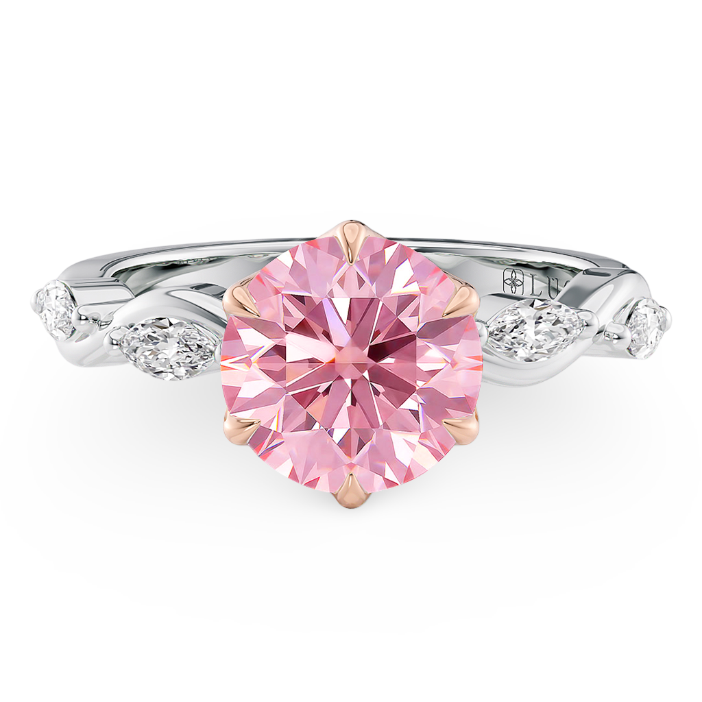 Lucce Constance Petal Round Rosé Pink Diamond