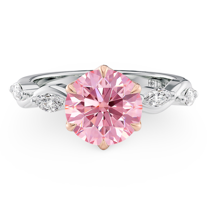 Lucce Constance Petal Round Rosé Pink Diamond