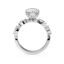 Load image into Gallery viewer, Lucce Constance Petal Round 0.82CT Lab Diamond E VVS2 Id IGI 14K White Gold
