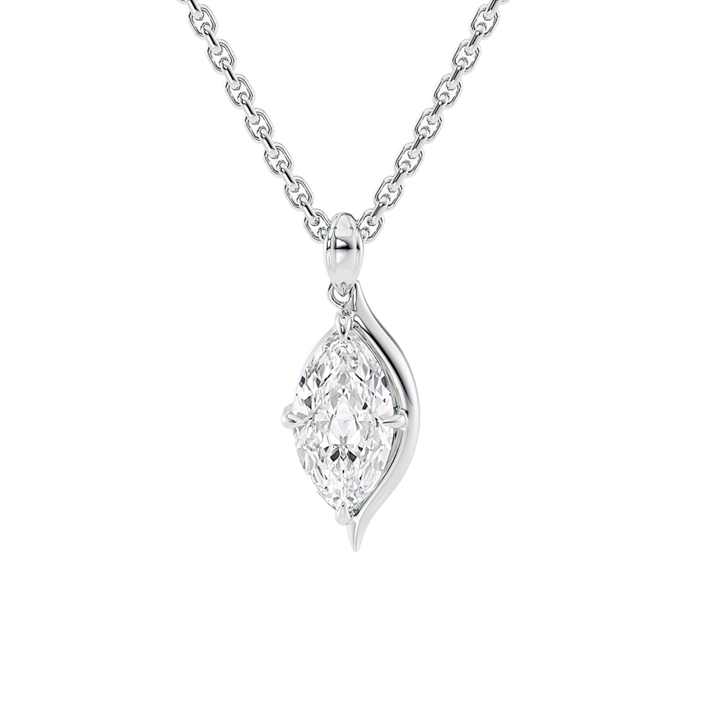 Lucce Constance Solitaire Necklace Diamond