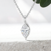 LUCCE CONSTANCE™ Solitaire Marquise Natural Diamond 0.40ct H VS2 GIA Platinum